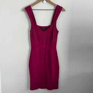 Guess Los Angeles Sleeveless Party Sheath Pink Dress Bondage Y2K 4